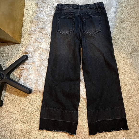 Robert Rodriguez Black Baggy Crop Denim Jeans - Picture 3 of 13